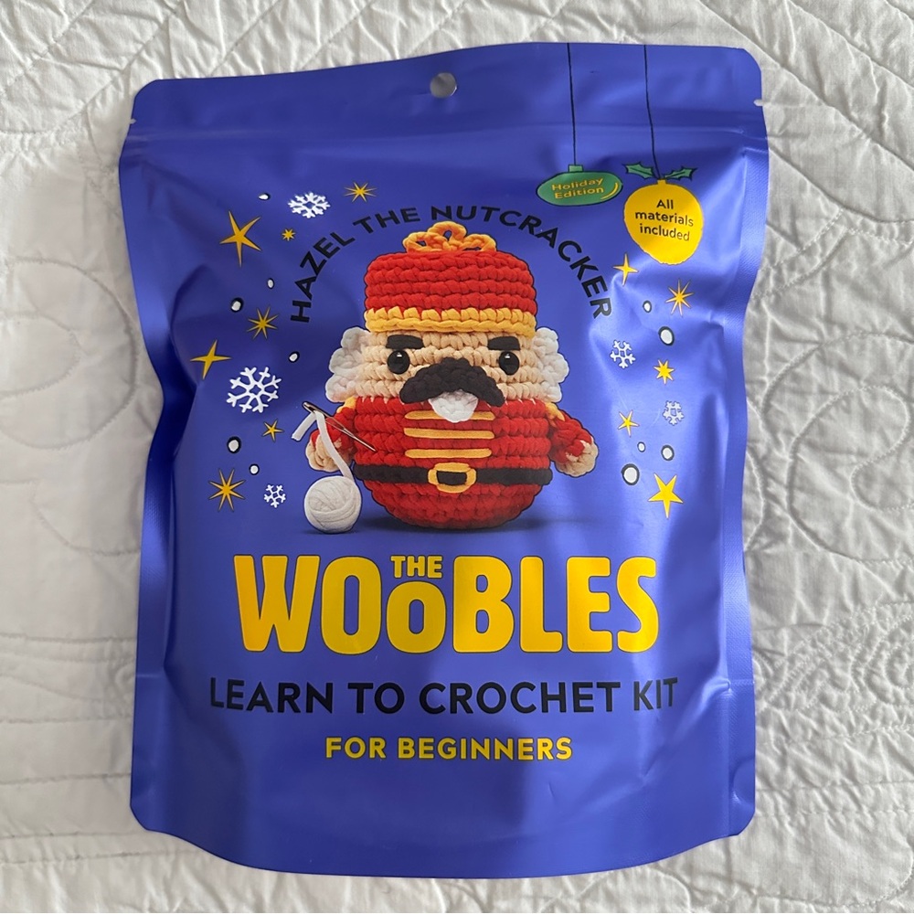 Holiday The Woobles Beginner Crochet Kit Hazel the Nutcracker NEW